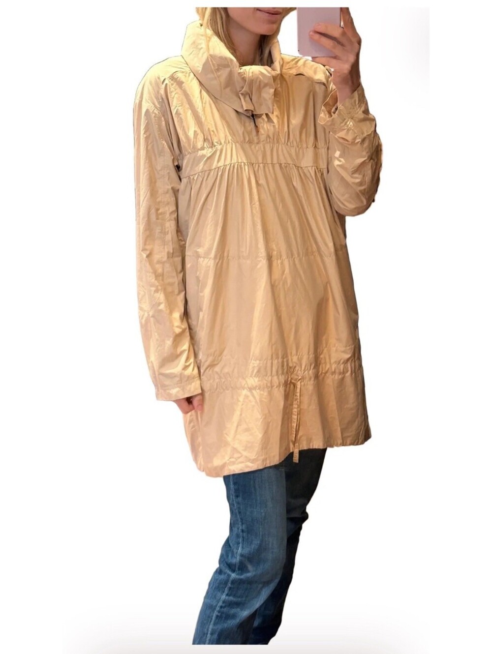Adidas by Stella McCartney Anorak SIZE MEDIUM Tan Beige